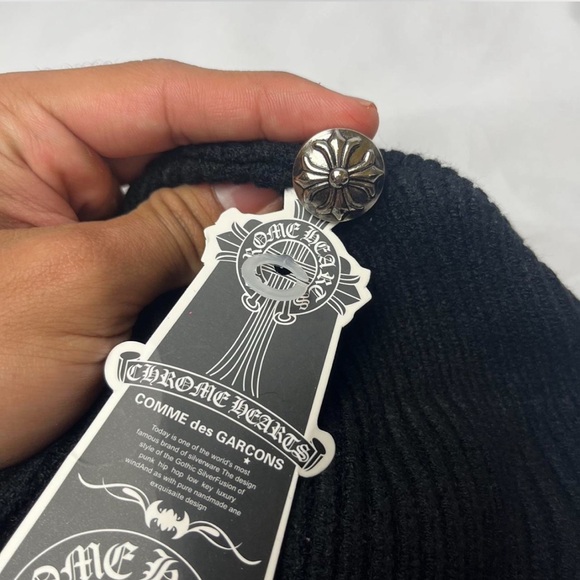 Black Chrome Hearts Beanie - Picture 4 of 4